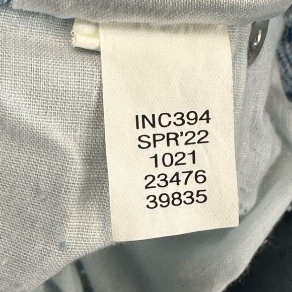 INC Denim High Rise Straight Leg Core Jeans - Light Indigo Blue - size 10/30 - Picture 11 of 12